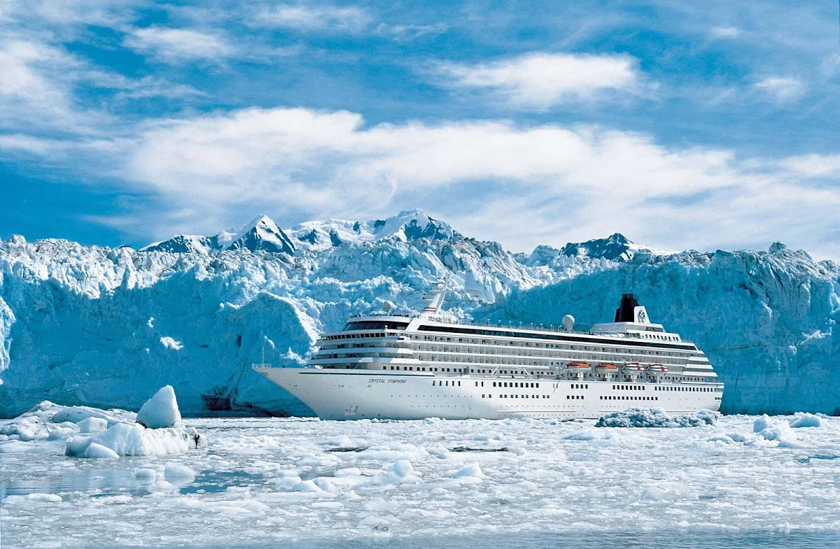 Crystal-Symphony-Glacier-Bay-Alaska-1 - Covering 3.3 million acres of rugged mountains, dynamic glaciers, temperate rainforest, wild coastlines and deep sheltered fjords, Glacier Bay National Park is a highlight of Alaska's Inside Passage.