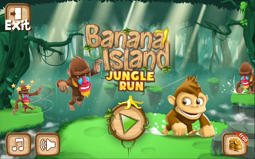 Banana Island – Jungle Run Screen 1