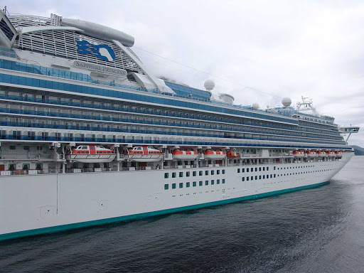 Sapphire-Princess-Ketchikan-Alaska - Sapphire Princess docked in Ketchikan, Alaska.