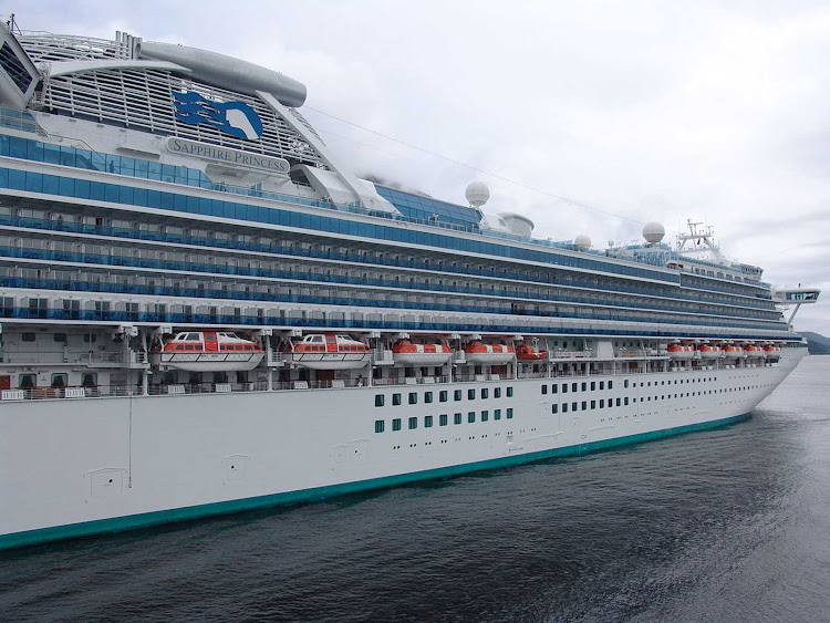 Sapphire Princess docked in Ketchikan, Alaska.