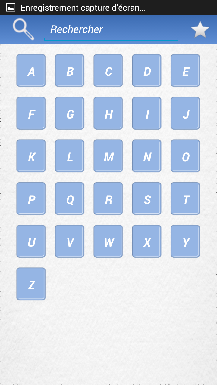 Android application Signification Prénom screenshort