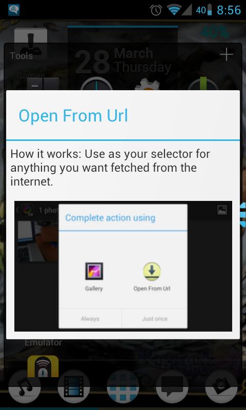 url to open local file without downloading