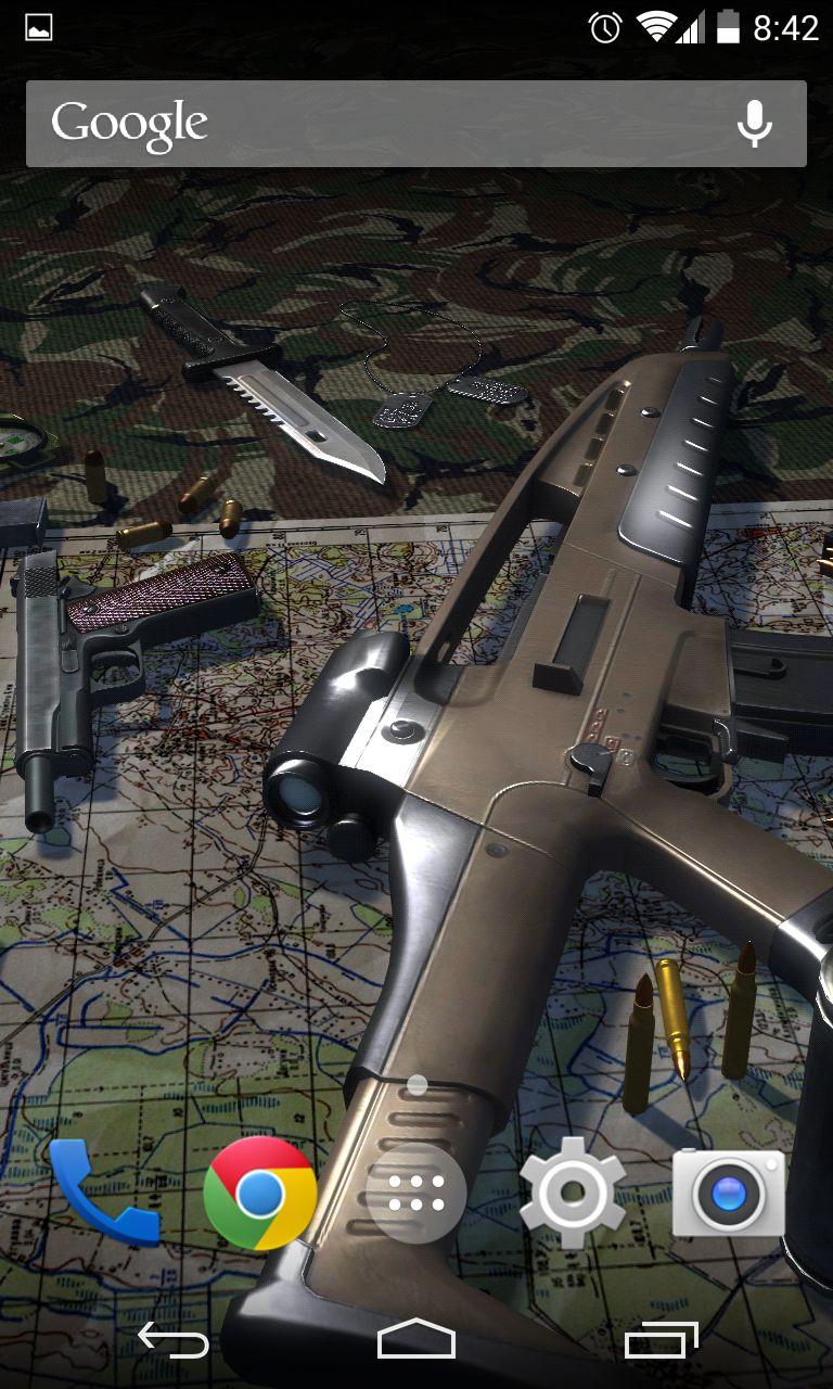 3D Guns Live Wallpaper Screen 2