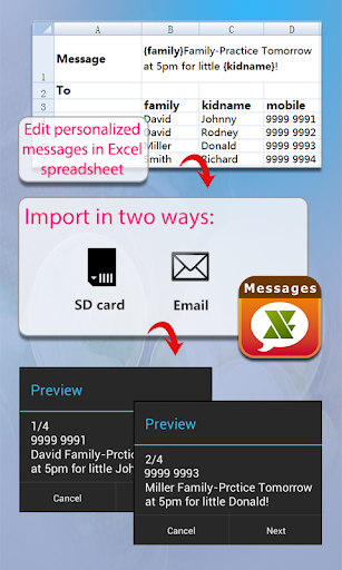 ExcelSMS Group sms plug-in 12