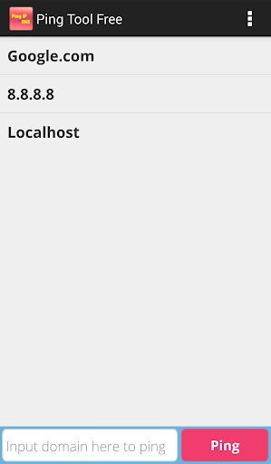 Ping tool for Android