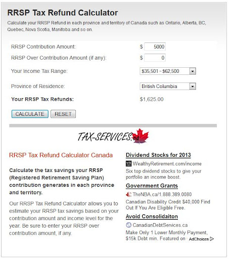 【免費工具App】RRSP Tax Refund Calculator-APP點子