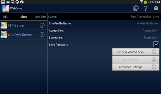 WebDrive, File Transfer Client screenshot 11