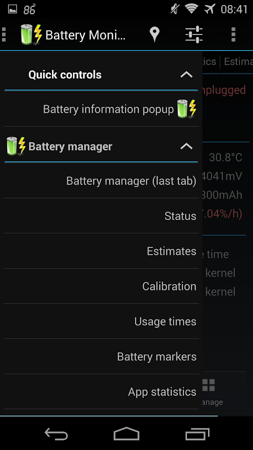 Battery Monitor Widget - screenshot