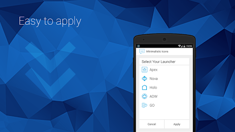 Minimalistic Icons | Blue poster 9