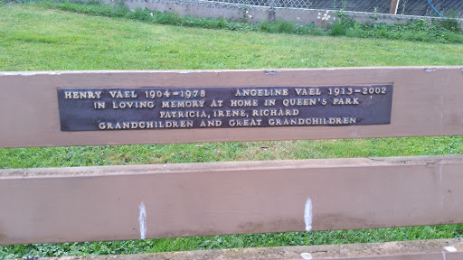 Vafl family Memorial bench