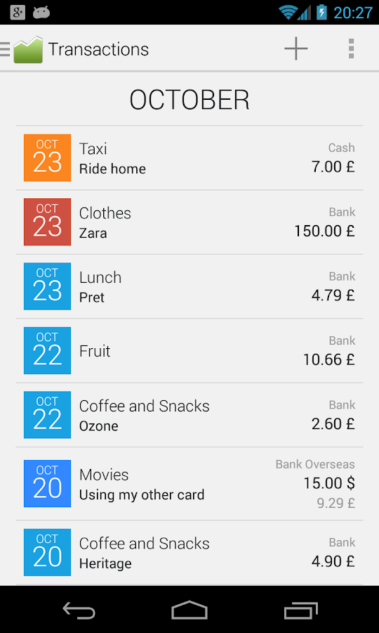 Financius - Expense Manager - screenshot