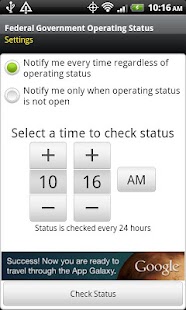 Lastest Federal Gov't Operating Status APK for PC