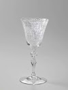 Wine glass commemorating the wedding and birthday of Elisabeth van de Wall