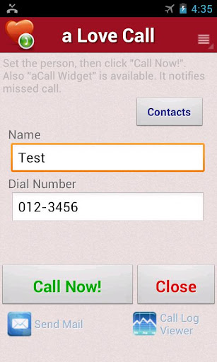 a Love Call - Simple Contacts