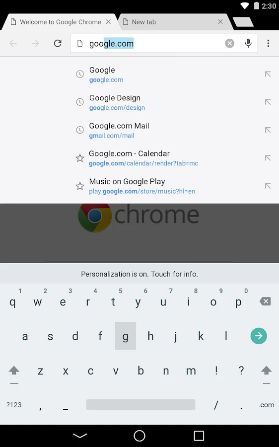   Chrome 브라우저 - Google- 스크린샷 