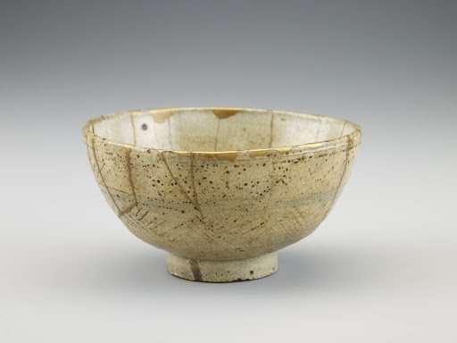Tea bowl in hori-mishima style, Kyushu-related kiln