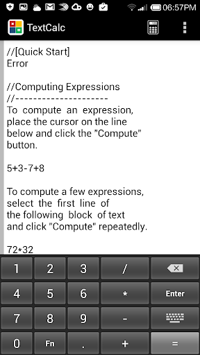 TextCalc Calculator