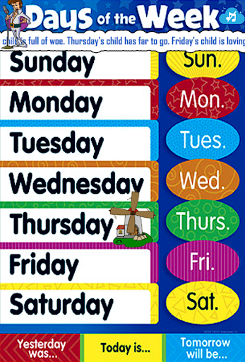 免費下載教育APP|Days Of The Week Learning app開箱文|APP開箱王