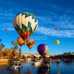 2015 Balloon Festival by Becky McGuire - Transportation Boats