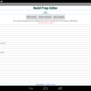 Build Prop Editor APK v1.1.8