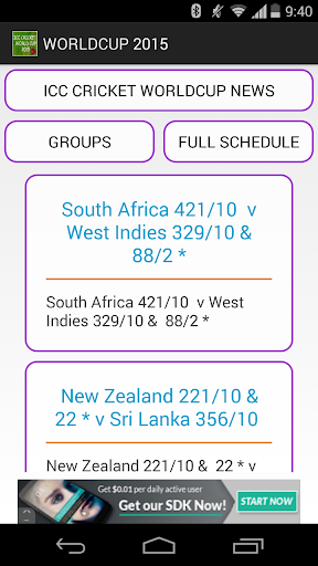 【免費運動App】Cricket World Cup 2015-APP點子