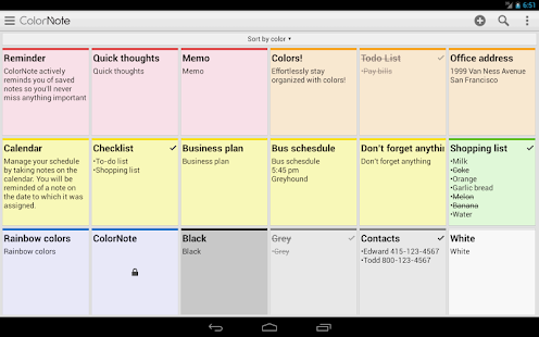 ColorNote Notepad Notes - screenshot thumbnail