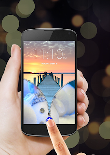 download Snowman Zipper Lock Screen free