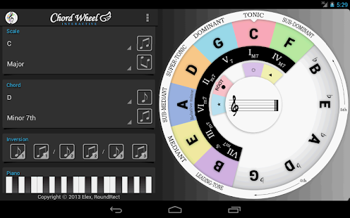 Chord Wheel : Circle of 5ths - screenshot thumbnail