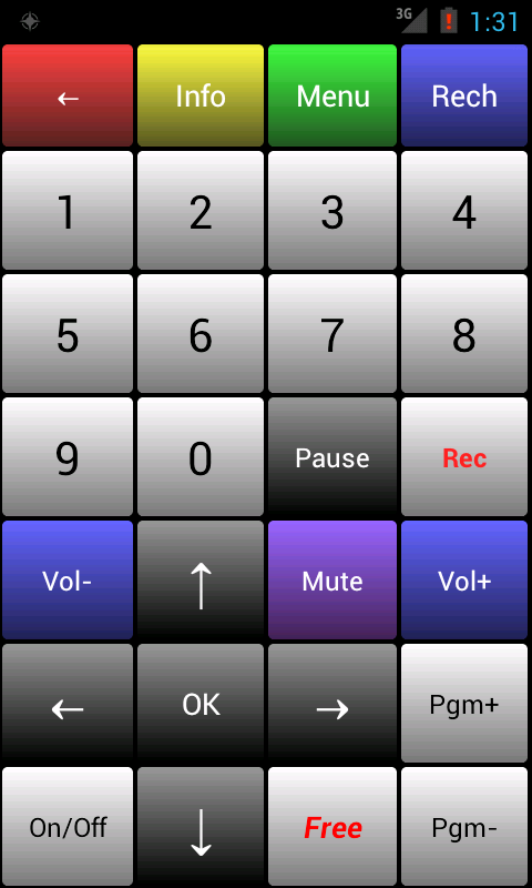 Android application Revolumote Pro screenshort