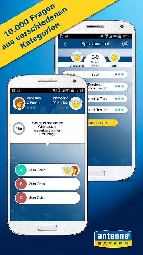 Android application Schlaubayer Quiz screenshort