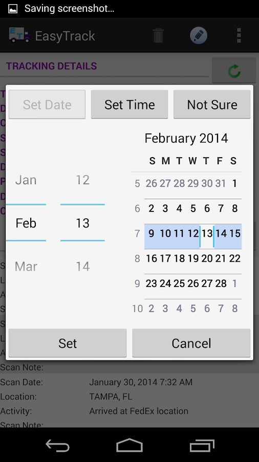    EasyTrack Package Tracking App- screenshot  