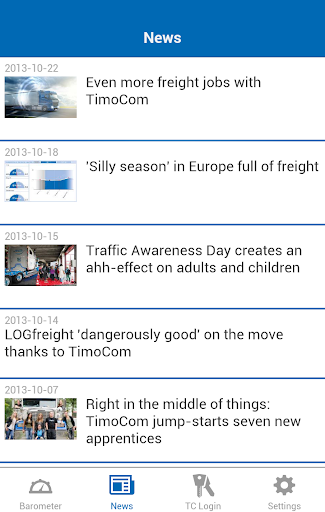 【免費商業App】TimoCom Transport Barometer-APP點子