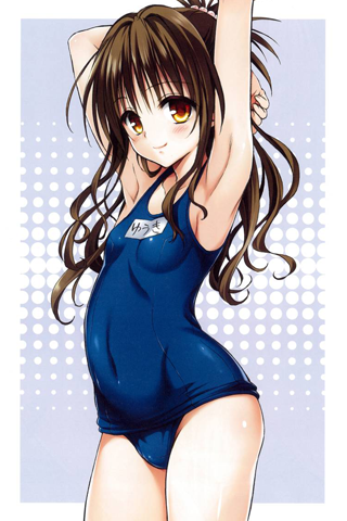 二次元　競泳水着 