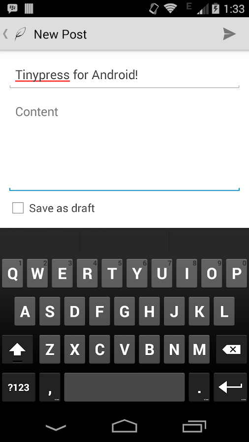    TinyPress- screenshot  