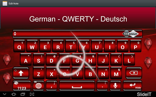 SlideIT German QWERTY Pack