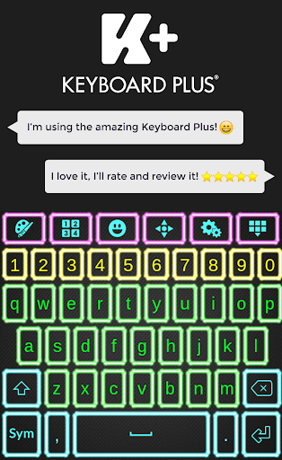 Neon Lights Keyboard Theme