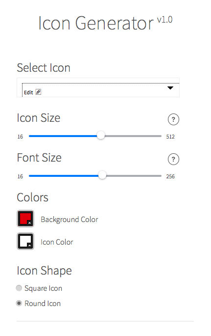 Android application Icon Generator Droid screenshort