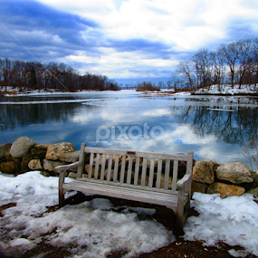 Old Greenwich, CT. by John Hayes - Landscapes Waterscapes