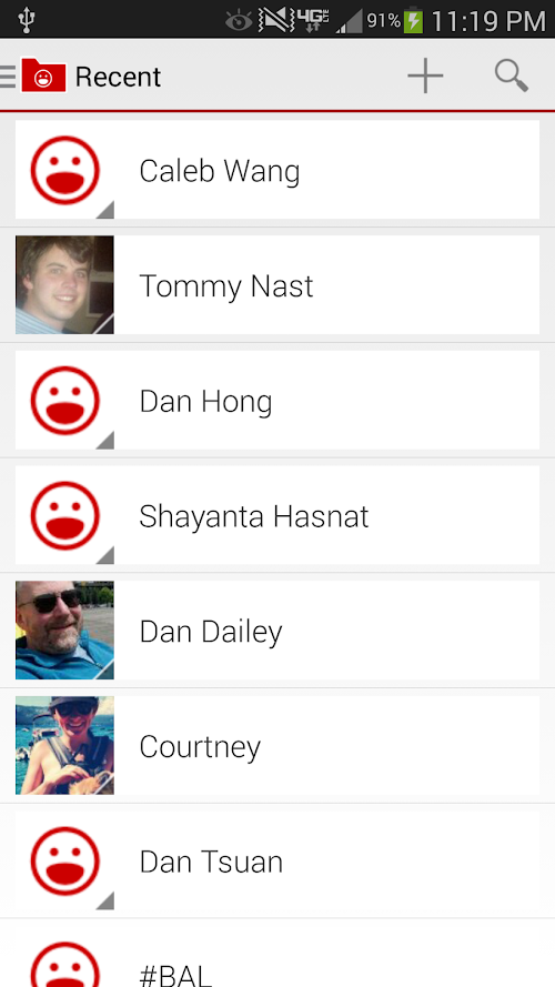 Android application Dossier - Contact Manager screenshort