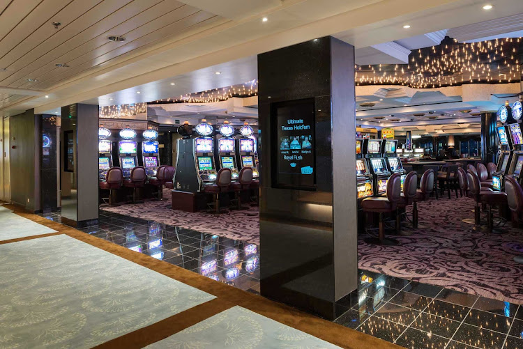 Try your luck with slots, blackjack or poker in the casino aboard Crystal Symphony.