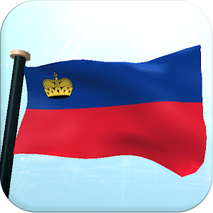 Liechtenstein Flag 3D