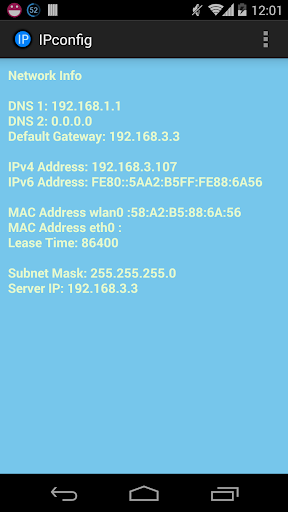 Ipconfig - Network Information