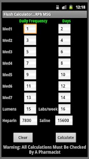 Flush Calculator Screenshots 1