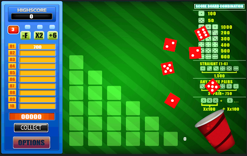 Android application Farkle Online Gambling Game screenshort