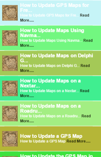 Update a GPS Map