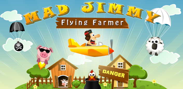free download android full pro mediafire qvga tablet armv6 Mad Jimmy - Flying Farmer APK v1.0.2 Mod Unlimited Money Gold apps themes games application