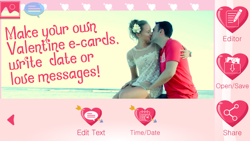 Valentine Text on Pics