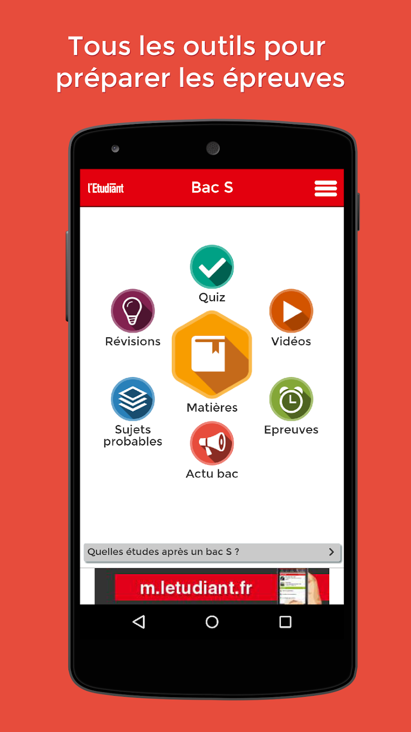 Bac S 2017 avec l’Etudiant Screen 1