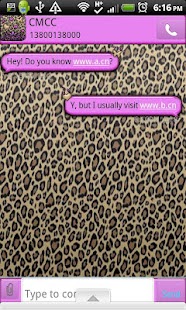 GO SMS THEME/PurpleLeopardCPK Screenshots 0