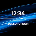 LiveWallpaper Blue 2 Clock